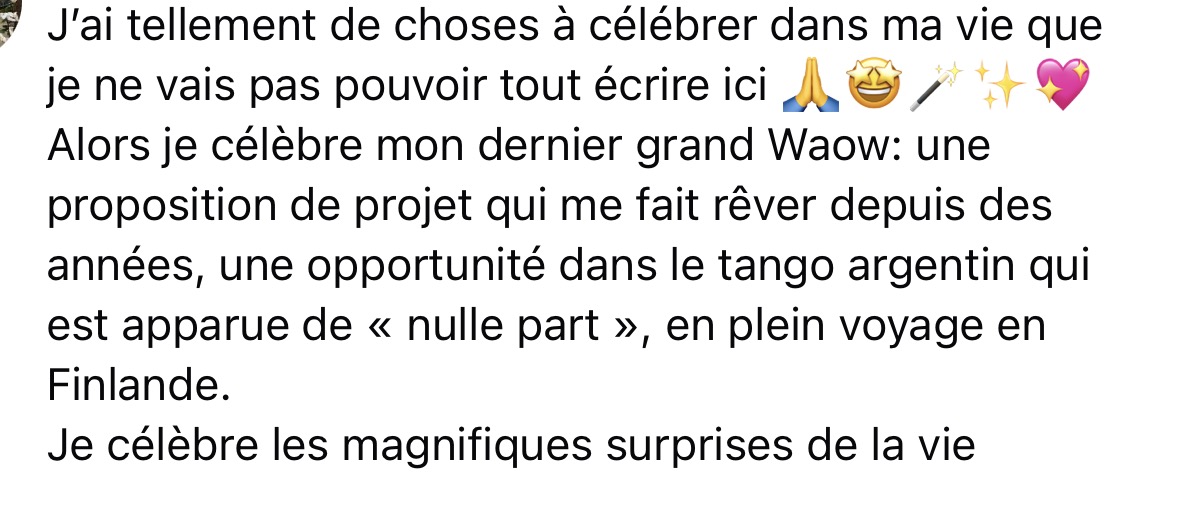 Témoignage d'une cliente de La Maison des Souveraines 14