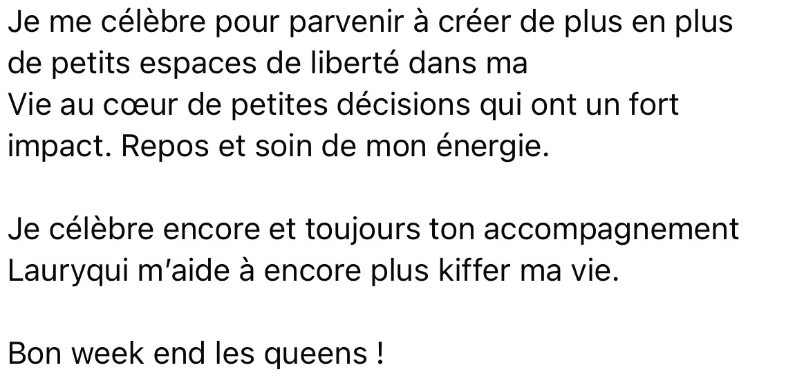 Témoignage d'une cliente de La Maison des Souveraines 12